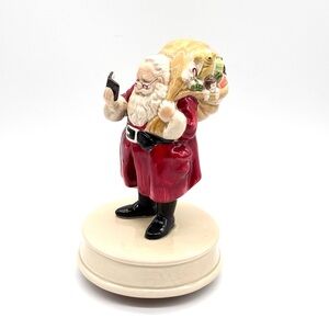 Santa Claus  Figurine Music Box “ Santa Claus is coming to town”